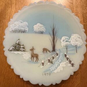 Fenton 1979 Nature’s Christmas Plate